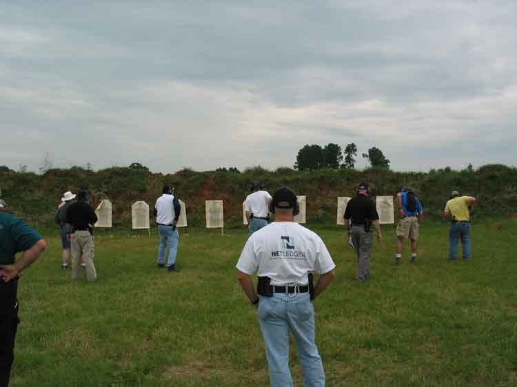 Students on the range